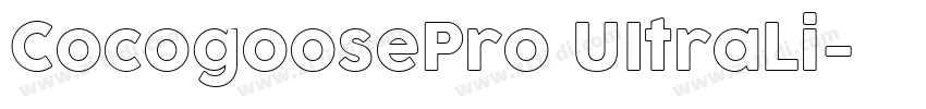 CocogoosePro UItraLi字体转换